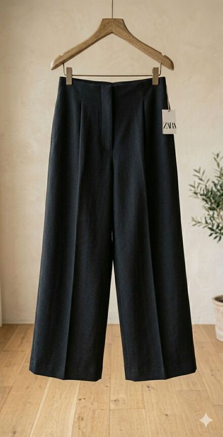 Zara Siyah culotte Pantolon