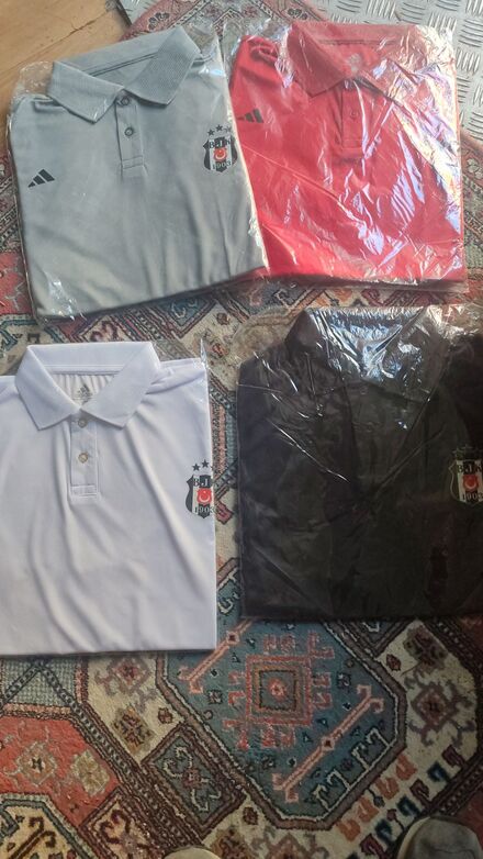 Beşiktaş Polo Yaka Tişört Seti S-M-L-XL