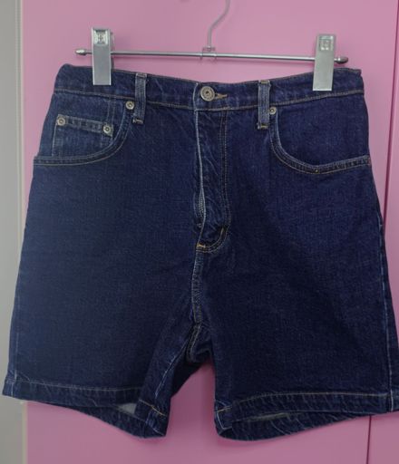 Koyu Mavi Kısa Denim Şort