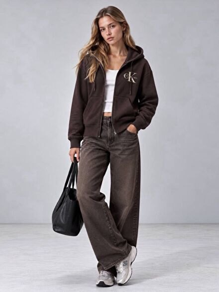 Calvin Klein Fermuarlı Sweatshirt