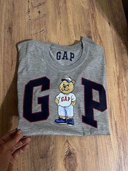 GAP Gri Ayıcık Baskılı Tişört