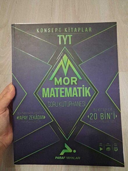 Mor Matematik TYT Soru bankası paraf yay