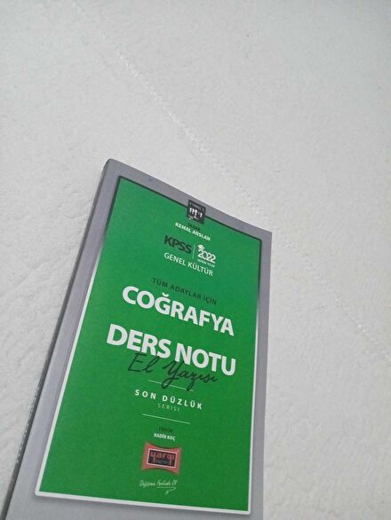 KPSS 2022 Coğrafya Ders Notu Kitabı