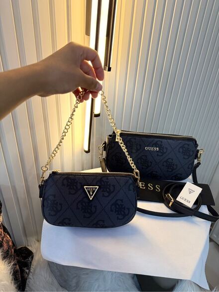 GUESS ÇAPRAZ SIFIR ÇANTA 2li ETİKETLİ 💼
