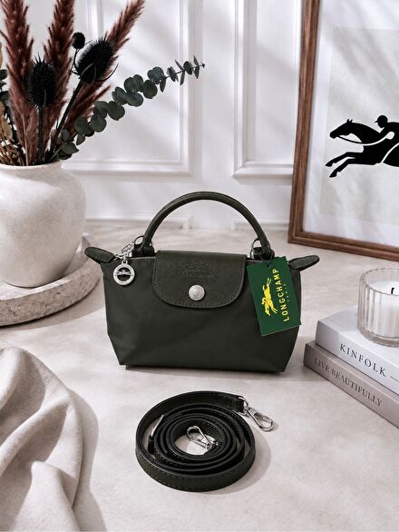 Longchamp Haki Mini Askılı Çanta