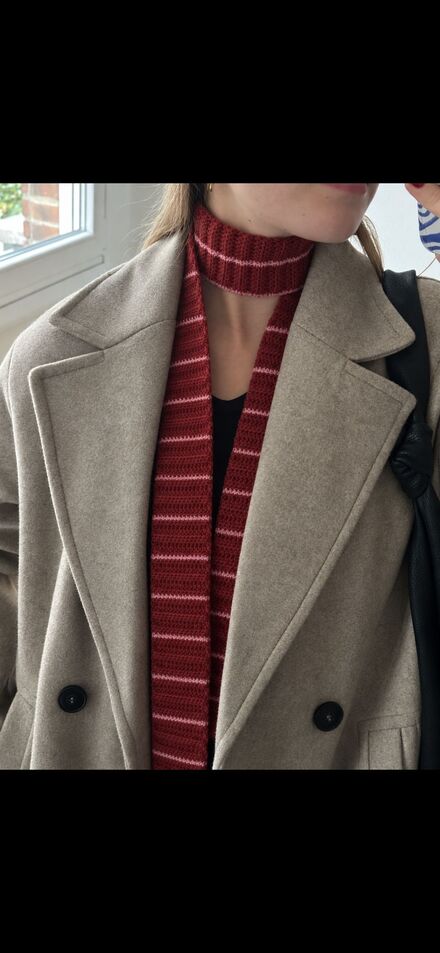 Skinny Scarf Çizgili / İnce Atkı