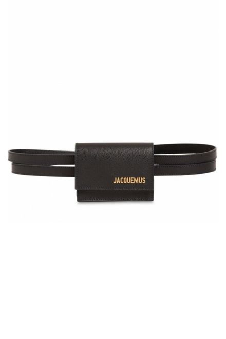 Jacquemus Siyah Deri Bel Çantası