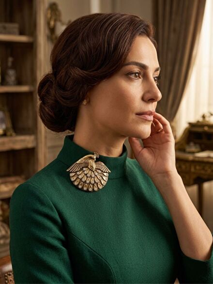 Tavuk kuşu broş şık vintage broş