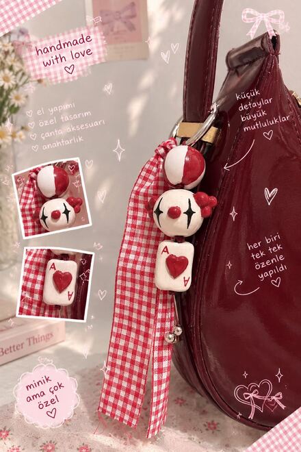 Pinterest Charm anahtarlık