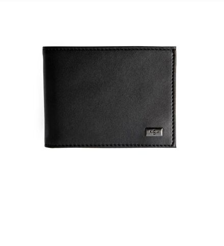 Kiğılı Siyah Deri Cüzdan