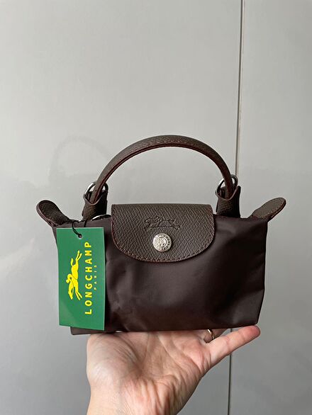 Longchamp xs kahverengi El Çantası