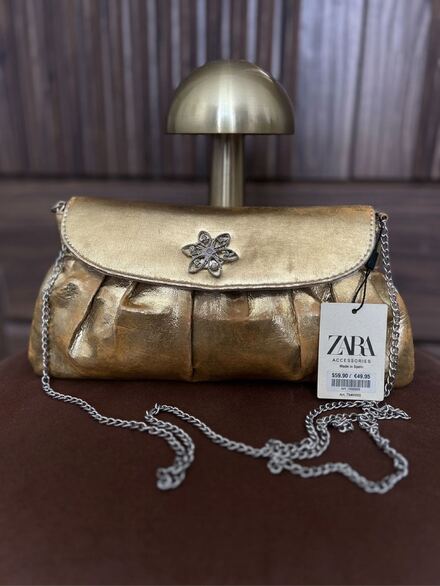 Zara Gold Altın Zara El Çantası