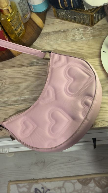 Pembe Kalpli Omuz Çantası