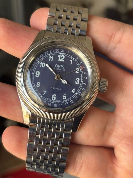 Oris Big Crown Pointer Date 7503-(1990s)