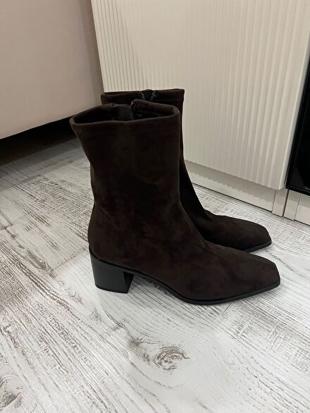 Süet Topuklu Bot