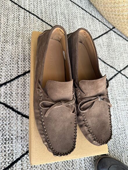 Fabrika Kahverengi Loafer Ayakkabı
