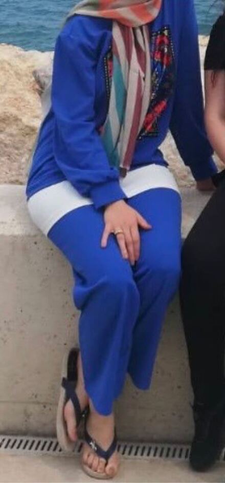Mavi Beyaz Pantolon