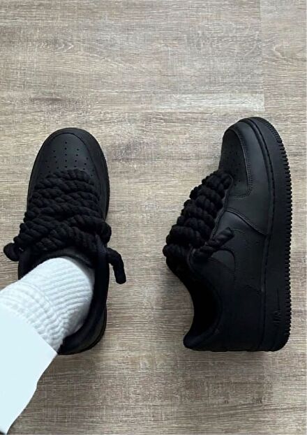 Nike Siyah Halat Bağcıklı Air Force