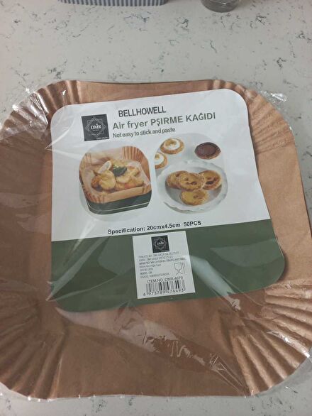 Airfryer Yağlı Kağıt 50 Adet