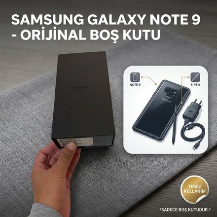 Orijinal Samsung Note 9 Boş Kutu