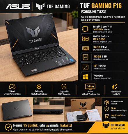 Asus Gaming Laptop Sıfır ayarında