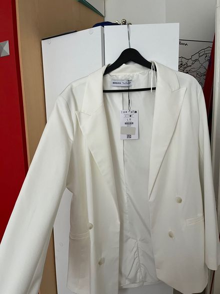 Ekru Blazer Ceket