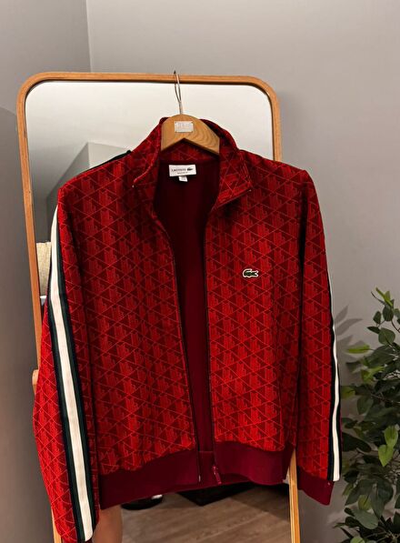 Lacoste Monogram Des.Fermuarlı sweat