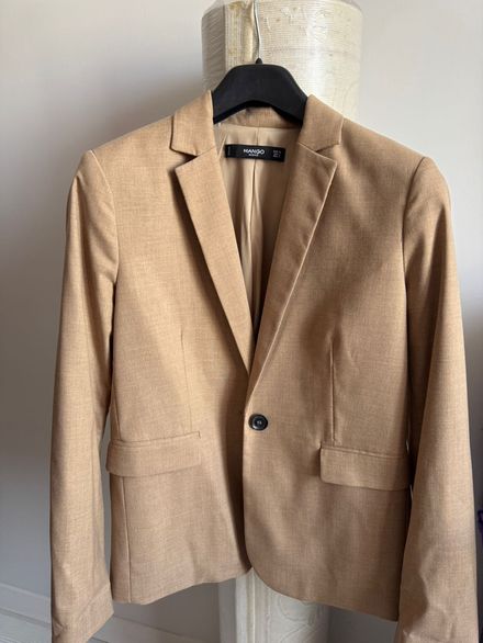 Mango Bej Blazer Ceket