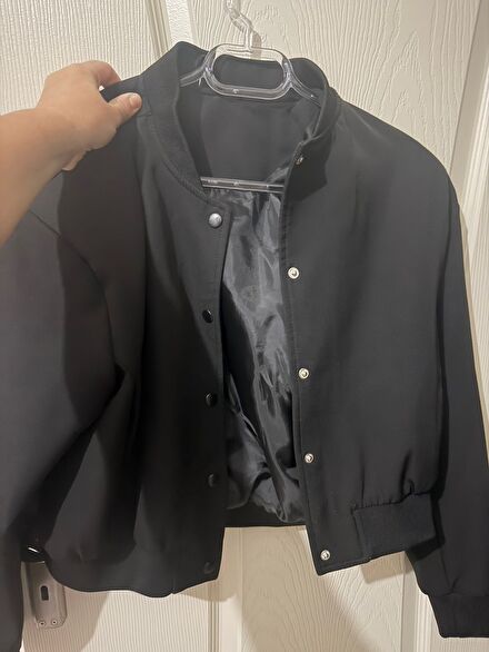 Siyah Bomber Ceket