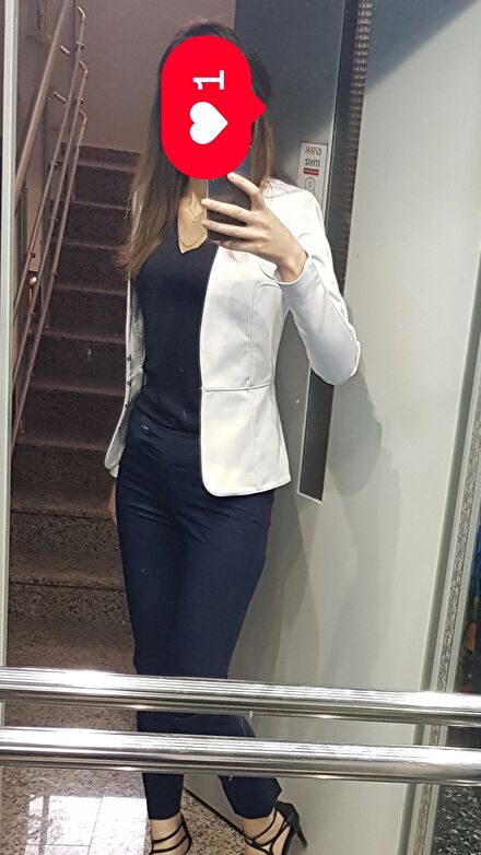 Network Beyaz Ceket 34 XS