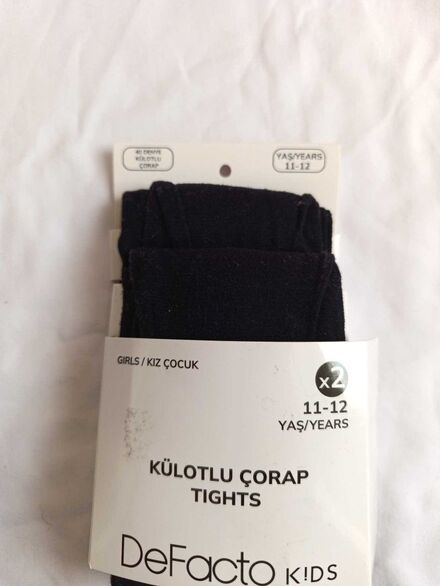 DeFacto Külotlu Çorap Seti 2li siyah