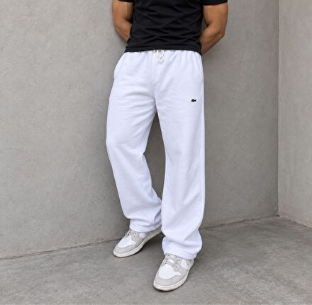 Lacoste Beyaz Baggy Eşofman Altı
