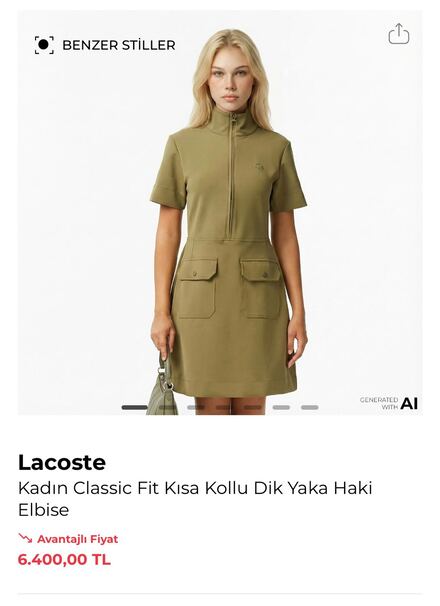 Lacoste elbise