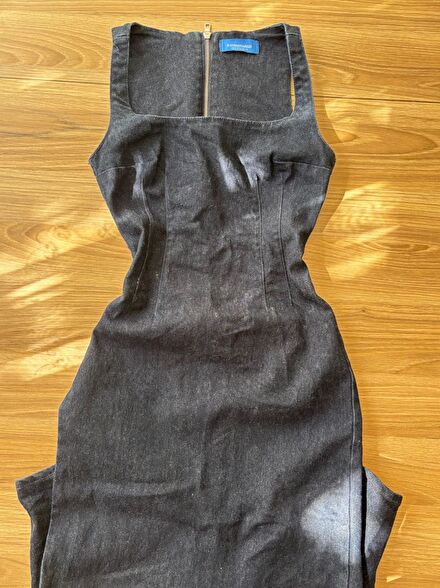 Stradivarius Uzun Kot Elbise Vintage