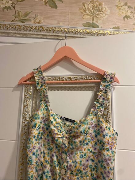 Zara Desenli Günlük Elbise M
