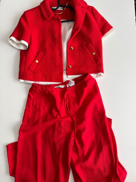 Zara Kırmızı Blazer & Pantolon Takımı
