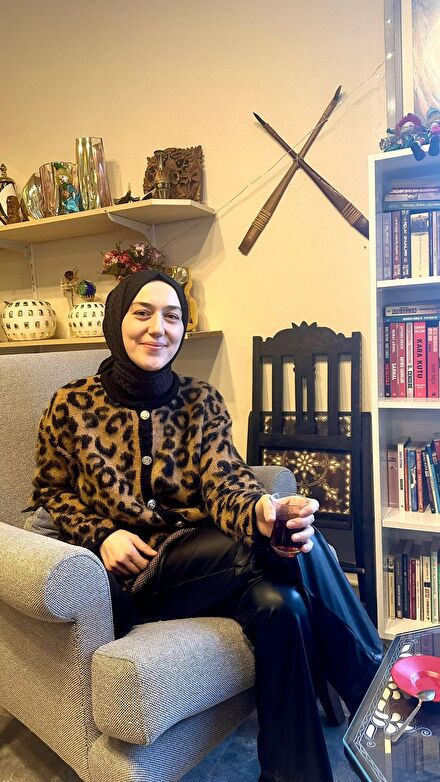 Leopar Desenli Hırka deri pantolon