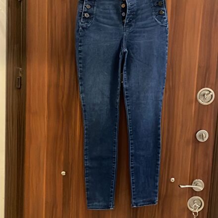 PAIGE Mavi Yüksek Bel Jean Pantolon