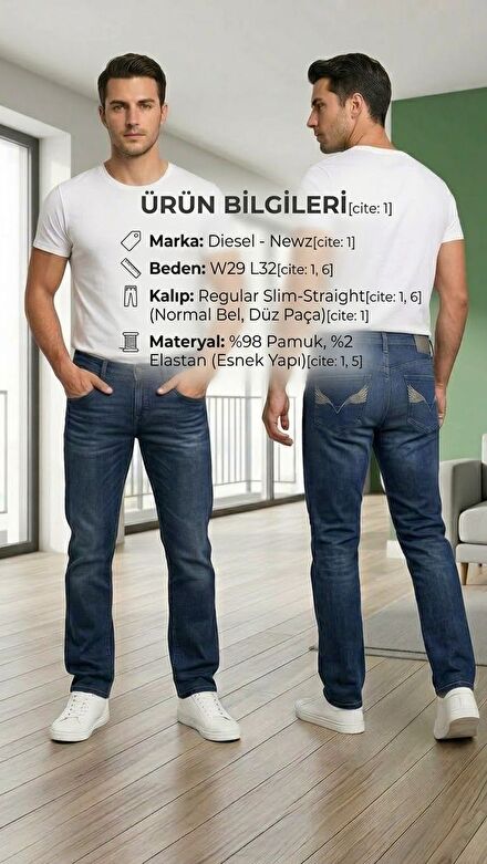 ​🌟 Orijinal Diesel Newz Erkek Jean