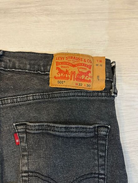 Levi's 501 Siyah Erkek Kot Pantolon