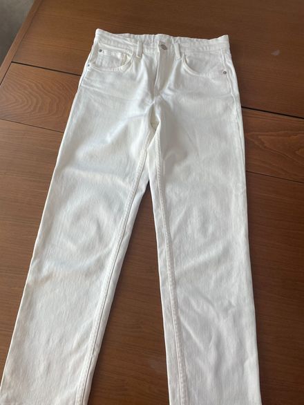 Massimo Dutti Beyaz Kot Pantolon
