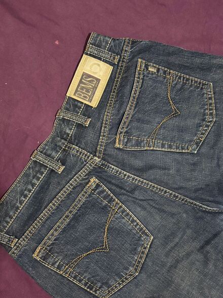 Lacivert Kot Pantolon Vintage