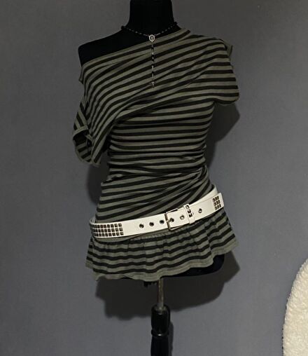 Striped mini dress