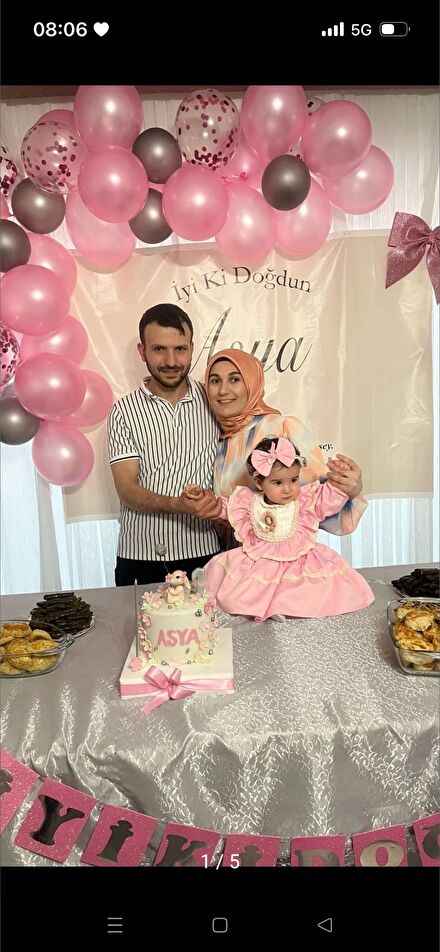 1 yaş Doğum Günü elbisesi