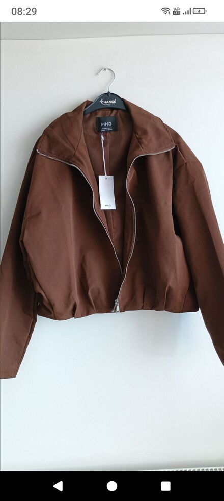Mango Kahverengi Bomber Ceket