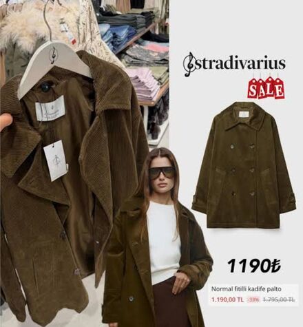 Stradivarius Fitilli Kadife Ceket