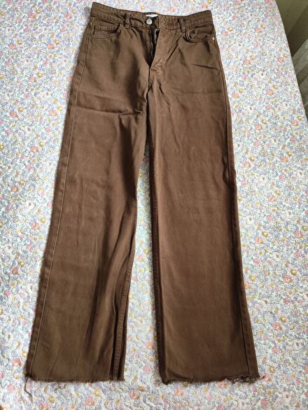 Zara K Zara Geniş Paça Pantolon