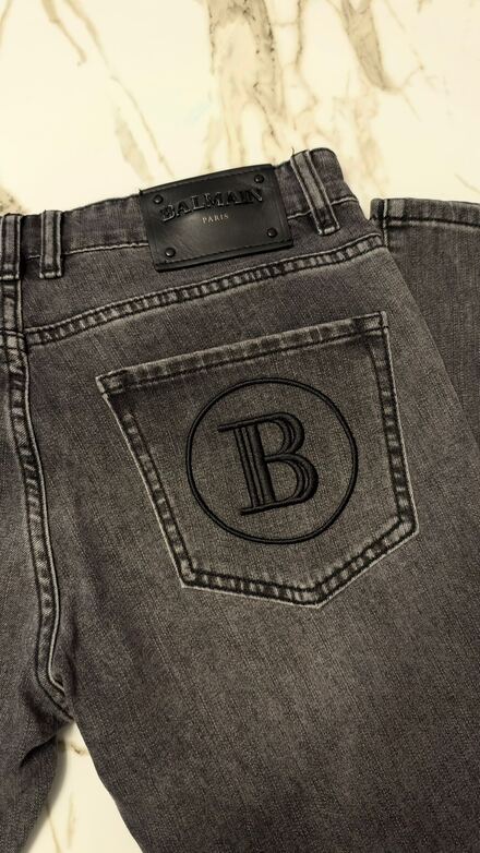 Balmain Siyah Jean Pantolon