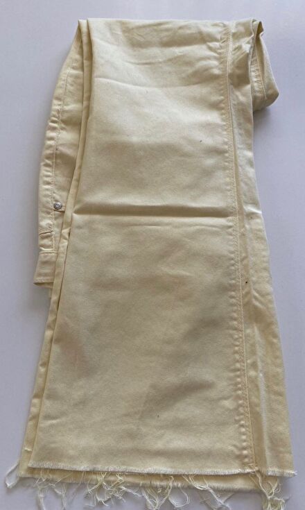 Krem Rengi Jean Pantolon
