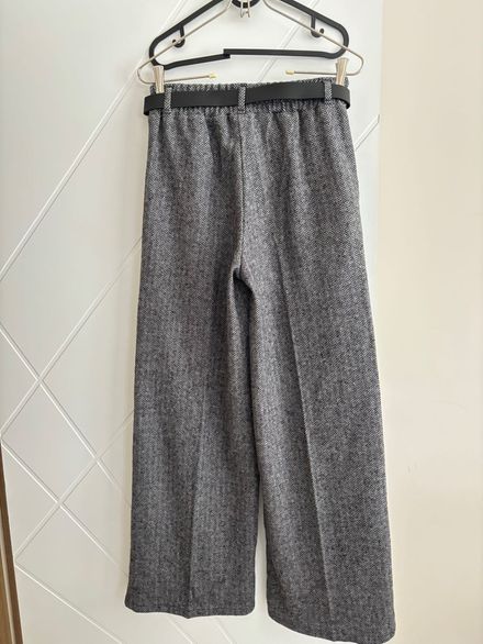 Ekose Kemerli Pantolon